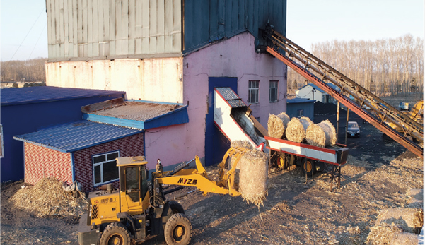 依龍鎮(zhèn)集中供熱站用上利民生物質(zhì)打捆直燃鍋爐，一年省下130萬